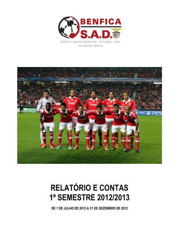 Thumbnail Sport Lisboa e Benfica Half-year Report 2012-h1