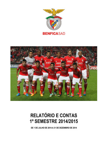 Thumbnail Sport Lisboa e Benfica Half-year Report 2014-h1
