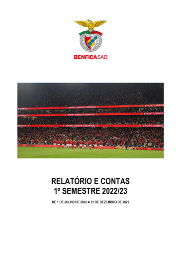 Thumbnail Sport Lisboa e Benfica Half-year Report 2022-h1