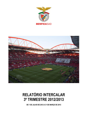 Thumbnail Sport Lisboa e Benfica Quarterly Report 2012-q3