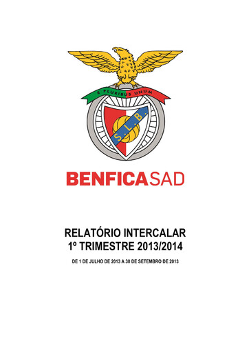 Thumbnail Sport Lisboa e Benfica Quarterly Report 2013-q1