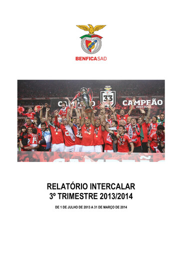 Thumbnail Sport Lisboa e Benfica Quarterly Report 2013-q3
