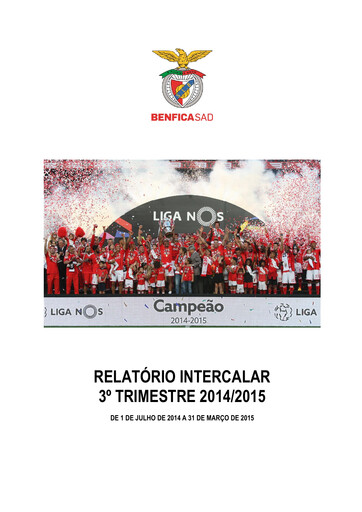 Thumbnail Sport Lisboa e Benfica Quarterly Report 2014-q3