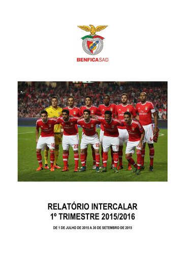 Thumbnail Sport Lisboa e Benfica Quarterly Report 2015-q1