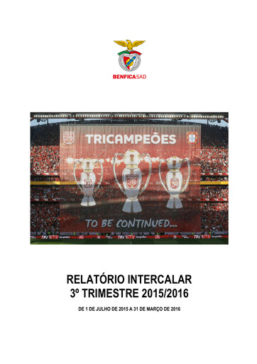 Thumbnail Sport Lisboa e Benfica Quarterly Report 2015-q3