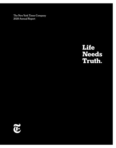 Thumbnail New York Times Annual Report 2020
