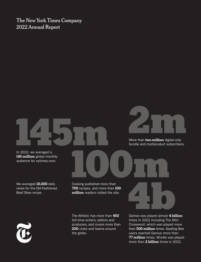 Thumbnail New York Times Annual Report 2022