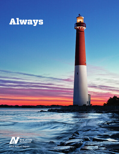 Thumbnail New Jersey Resources Annual Report 2014