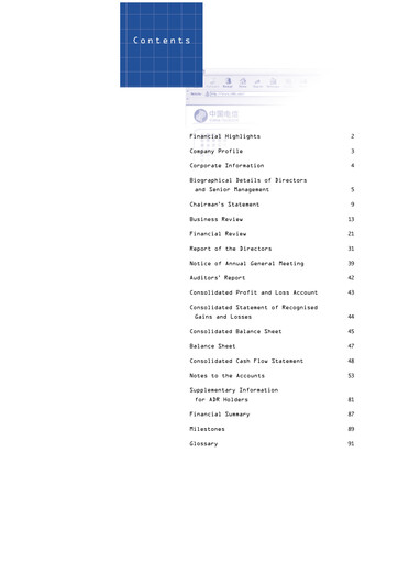 Thumbnail China Mobile Annual Report 1999