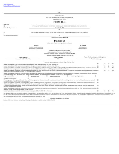 Miniature Phillips 66 Rapport annuel 2023