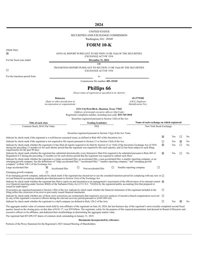 Miniature Phillips 66 Rapport annuel 2024