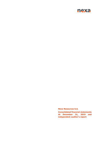 Thumbnail Nexa Resources Financial Statement 2019