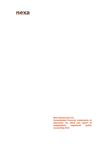 Thumbnail Nexa Resources Financial Statement 2022