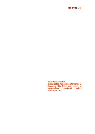 Thumbnail Nexa Resources Financial Statement 2024