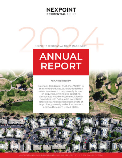 Thumbnail NexPoint Residential Trust Annual Report 2024