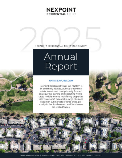 Thumbnail NexPoint Residential Trust Annual Report 2025