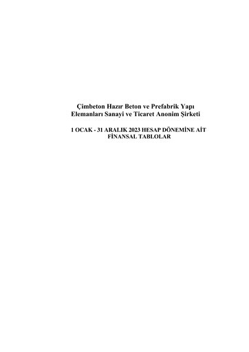 Thumbnail Cimbeton Financial Statement 2023