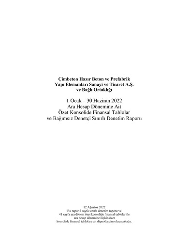 Thumbnail Cimbeton Half-year Report 2022-h1