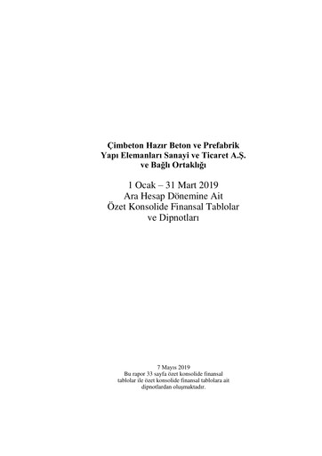 Thumbnail Cimbeton Quarterly Report 2019-q1
