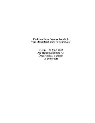 Thumbnail Cimbeton Quarterly Report 2023-q1