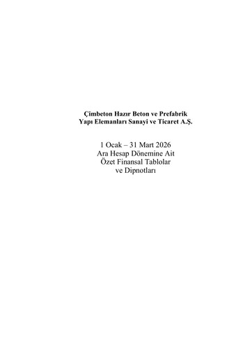 Thumbnail Cimbeton Quarterly Report 2026-q1