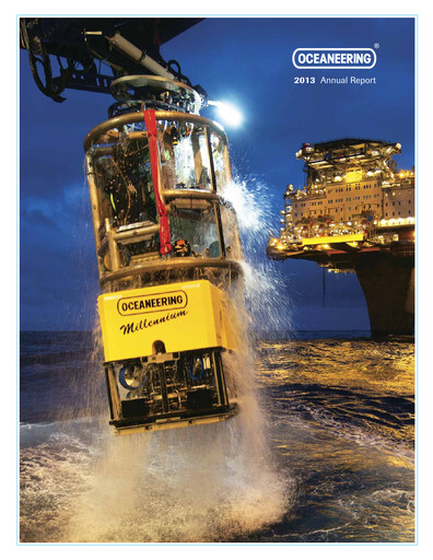 Thumbnail Oceaneering International
 Annual Report 2013