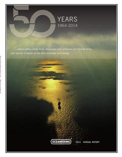 Thumbnail Oceaneering International
 Annual Report 2014