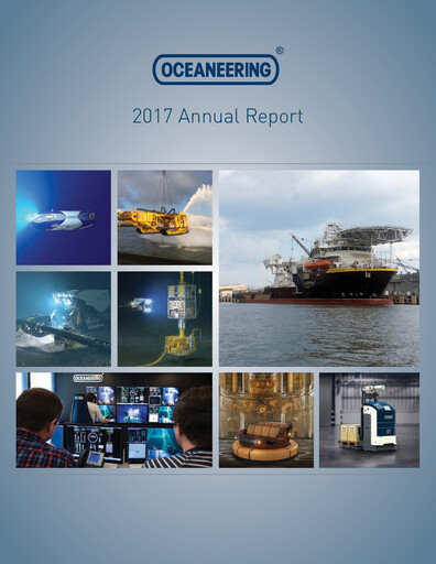 Thumbnail Oceaneering International
 Annual Report 2017