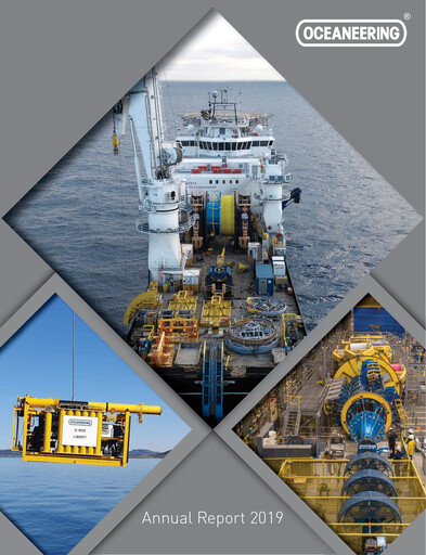 Thumbnail Oceaneering International
 Annual Report 2019