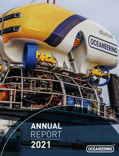 Thumbnail Oceaneering International
 Annual Report 2021