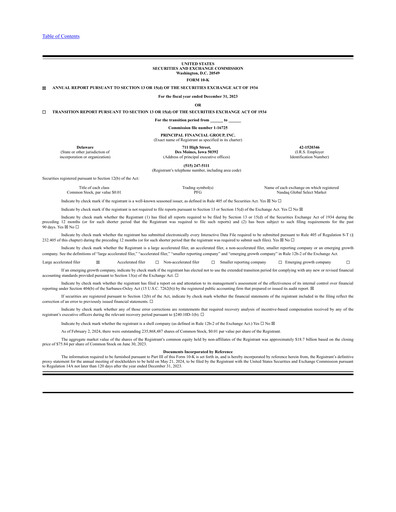 Thumbnail Principal Financial Group Annual Report 2023