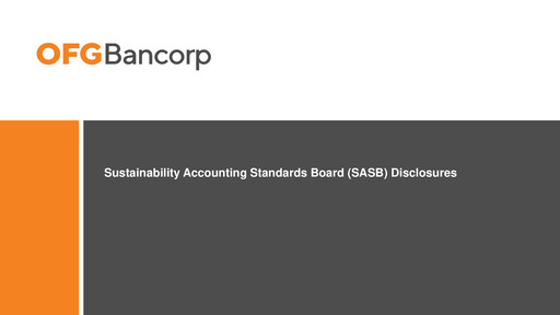 Miniature OFG Bancorp
 Rapport ESG 2020