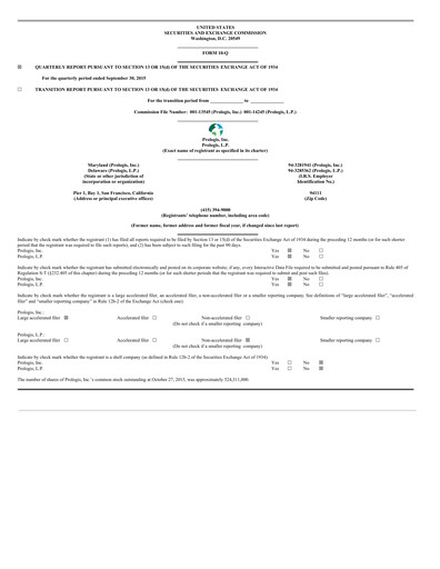 Thumbnail Prologis Quarterly Report 2015-q3