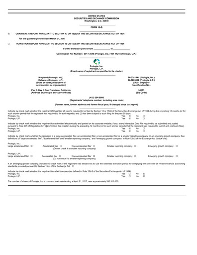 Thumbnail Prologis Quarterly Report 2017-q1