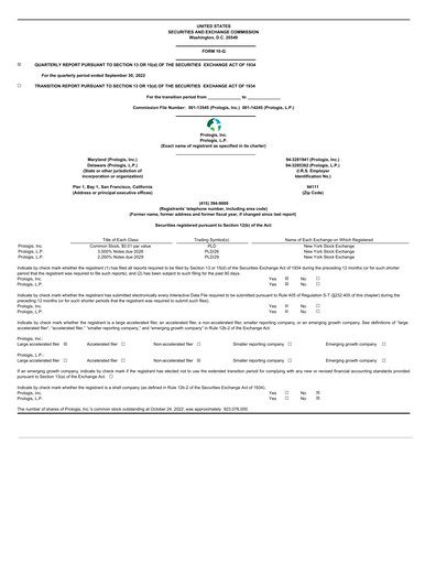 Thumbnail Prologis Quarterly Report 2022-q3