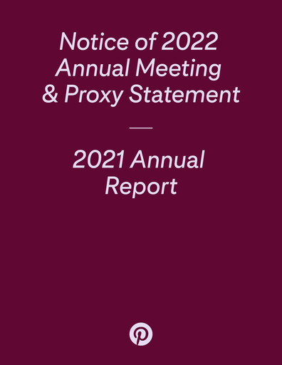 Thumbnail Pinterest Annual Report 2021