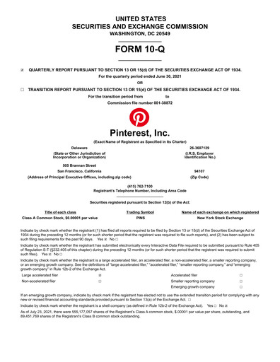 Thumbnail Pinterest Quarterly Report 2021-q2