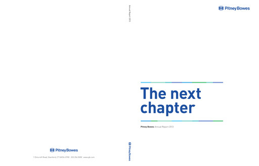 Vorschaubild Pitney Bowes Jahresbericht 2013