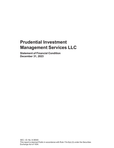 Thumbnail Prudential Financial Financial Statement 2023