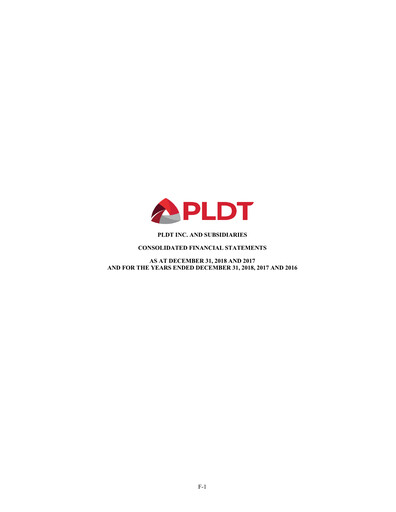 Vorschaubild PLDT Finanzmitteilung 2018
