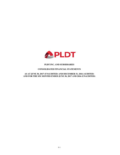 Thumbnail PLDT Half-year Report 2017-h1