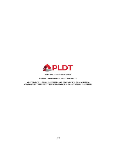 Thumbnail PLDT Quarterly Report 2019-q1