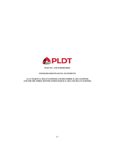 Thumbnail PLDT Quarterly Report 2022-q1