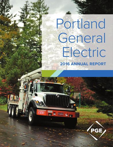 Vorschaubild Portland General Electric
 Jahresbericht 2016