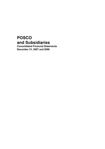 Thumbnail POSCO Financial Statement 2007