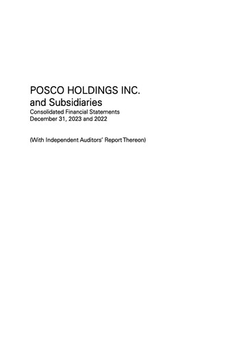 Thumbnail POSCO Financial Statement 2023