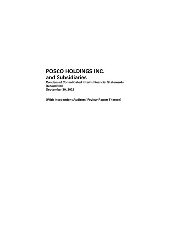 Thumbnail POSCO Quarterly Report 2022-q3
