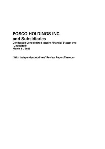 Thumbnail POSCO Quarterly Report 2023-q1