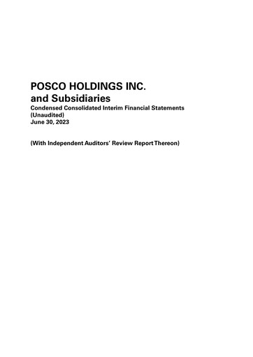 Thumbnail POSCO Quarterly Report 2023-q2