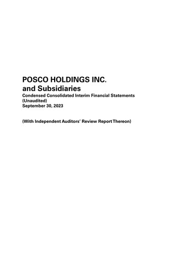 Thumbnail POSCO Quarterly Report 2023-q3